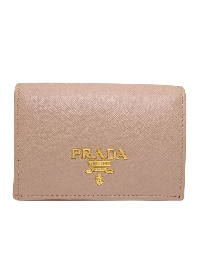 Prada Logo Card Case Leather